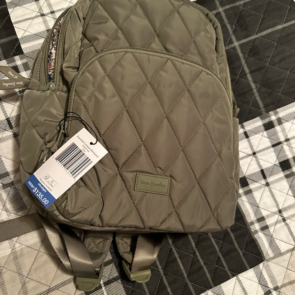 Vera Bradley Essential Compact Backpack Sage